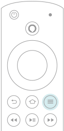 Three bar button on Fire TV remote